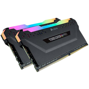 Corsair VENGEANCE® RGB PRO 16GB (2 x 8GB) DDR4 DRAM 3200MHz C16 Memory Kit (Black)